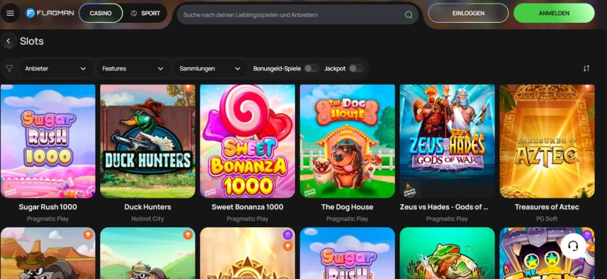 Flagman Casino - 600 € boni image 2