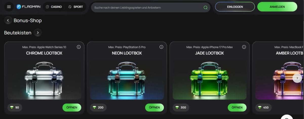 Flagman Casino - 600 € boni image 4